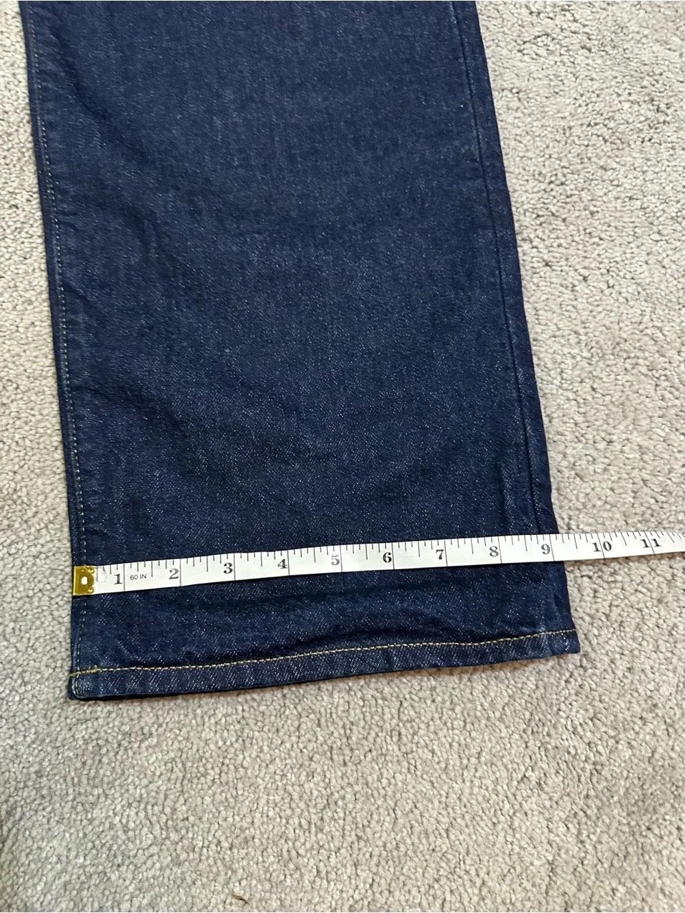 J. Crew Dark Wash flannel lined Jeans 36x30 NWOT